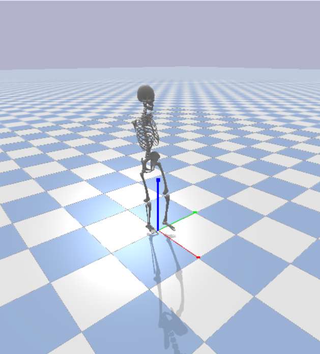 Skeleton Walking Reinforcement learning